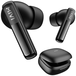 MIVI DuoPods T20 TWS Earbuds with Environmental Noise Cancellation (IPX4 Water Resistant, 45 Hours Playtime, Galaxy Black)