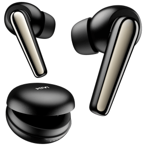 MIVI DuoPods T50 TWS Earbuds with Environmental Noise Cancellation (IPX4 Sweat Resistant, 13mm Bass Drivers, Raven Black)