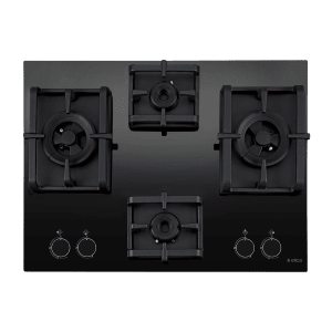 Elica PRO MAX FB MFC 4B 70 DX Glass Top 4 Burner Automatic Electric Hob (Sturdy & Durable, Black)