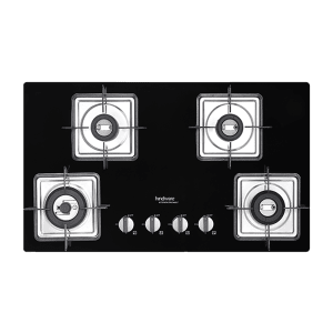 Hindware Rosia Toughened Glass Top 4 Burner Automatic Electric Hob (Spill Proof, Black)