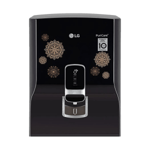 LG PuriCare 8L RO + UV Water Purifier with Mineral Booster (Black with Regal Pattern)