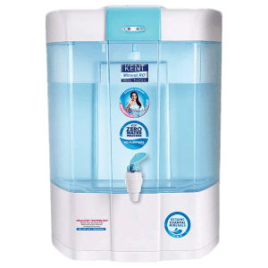 KENT Pearl 8L RO + UV + UF + UV-in-tank + TDS Water Purifier with Detachable Storage Tank and Zero Water Wastage (White)