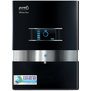 pureit Ultima Eco Mineral 10L RO + UV + MF + Special Mineral Cartridge Water Purifier with Digital Purity Display | Advanced 7 Stage Purification and Eco Recovery Tech (Black)