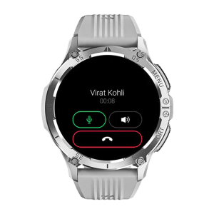 noise NoiseFit Force Plus Smartwatch with Bluetooth Calling (37.08mm AMOLED Display, IP67 Water Resistant, Mist Grey Strap)