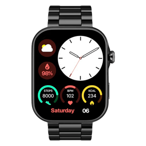 noise ColorFit Ultra 3 Smartwatch with Bluetooth Calling (49mm AMOLED Display, IP68 Water Resistant, Black Elite Edition Strap)