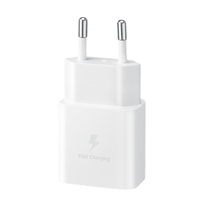 SAMSUNG 15W Type C Fast Charger (Type C to Type C Cable, Temperature Protection, White)