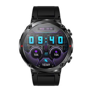 FIRE-BOLTT Sphere Smartwatch with Bluetooth Calling (40.6mm HD Display, IP68 Water Resistant, Black Strap)