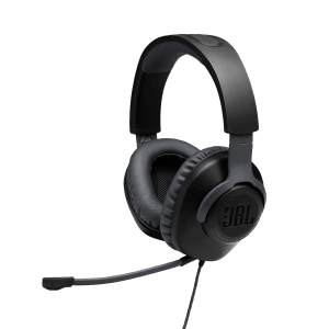 JBL Quantum 100 JBLQUANTUM100BLK Wired Gaming Headset (Detachable Boom Mic, Over Ear, Black)