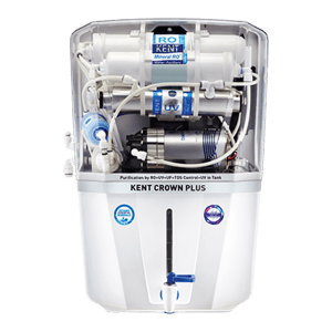 KENT Crown Plus 11L RO + UV + UF + UV-in-tank + TDS Water Purifier with Zero Water Wastage Technology (White)