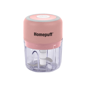 HomePuff 30 Watt Electric Vegetable Chopper with 3 Blades (Pink)