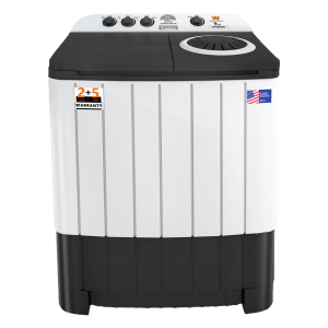 White Westinghouse 9 kg Semi Automatic Washing Machine with 3 Wash Programs (FlexyDry, SFW9000, White and Black)