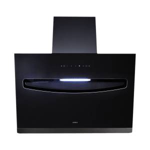 elica EFL S 907 BLDC HAC LTW VMS 90cm 1400m3/hr Ducted Auto Clean Wall Mounted Chimney with Touch Control Panel (Black)