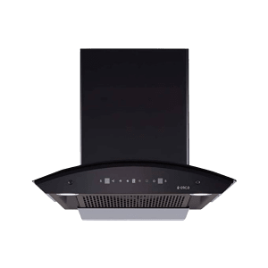 elica FLCG 600 HAC LTW MS NERO 60cm 1350m3/hr Ducted Auto Clean Wall Mounted Chimney with Touch Control Panel (Black)