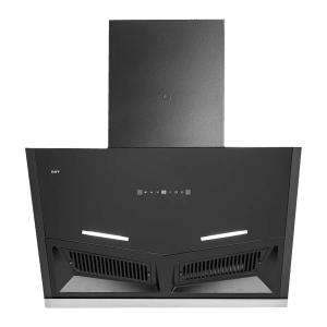 KAFF AIRFRAME SM DHC 90cm 1180m3/hr Ducted Auto Clean Wall Mounted Chimney with Digital Display (Black)