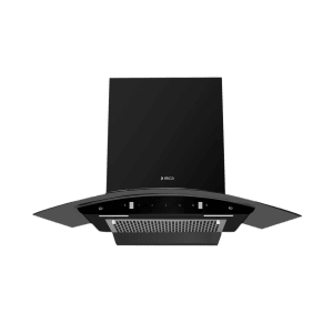 elica FL 900 SLIM HAC MS NERO 90cm 1200m3/hr Ducted Wall Mounted Chimney with Touch Control Panel (Black)