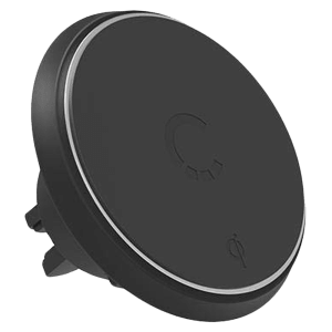 CYGNETT MagMount Qi 7.5W Wireless Charger for iPhone x (Ultra Compact Design, Black)