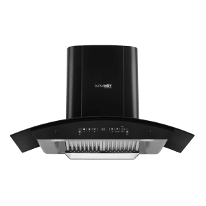 BLOWHOT Electra BAC MS 90cm 1200m3/hr Ducted Auto Clean Wall Mounted Chimney with Motion Sensor Gesture (Black)