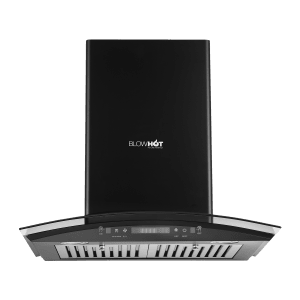 BLOWHOT Electra BAC MS 60cm 1200m3/hr Ducted Auto Clean Wall Mounted Chimney with Motion Sensor Gesture (Black)