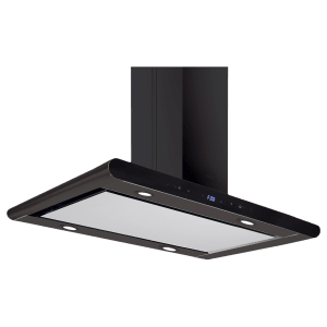 elica ISMART GALAXY EDS ISLAND LTW 90 NERO 90cm Ductless Ceiling Mounted Chimney with Motion Sensor (Black)