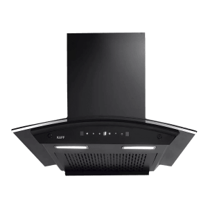 KAFF MAINZ DHC 90cm 1180m3/hr Ductless Auto Clean Wall Mounted Chimney with Thermostatic Touch Control Panel (Black)