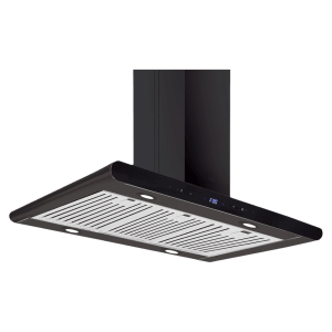 elica ISMART GALAXY BF ISLAND LTW 90 NERO 90cm Ductless Ceiling Mounted Chimney with Motion Sensor (Black)