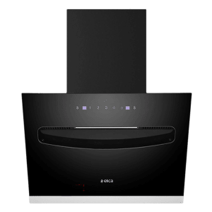 elica EFL S 607 VMS 60cm 1100m3/hr Ducted Auto Clean Wall Mounted Chimney with Touch Control Panel (Black)