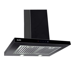 GLEN 6056 SX TS 60cm 1000m3/hr Ducted Wall Mounted Chimney with Touch Control Panel (Black)