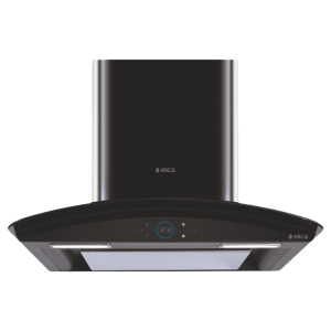 elica ISMART GLACE EDS LTW 60 NERO 60cm Ducted Wall Mounted Chimney with Motion Sensor (Black)