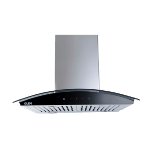 GLEN 6071 SXTS 60cm 1000m3/hr Ducted Wall Mounted Chimney with Touch Sensor Control (Black)