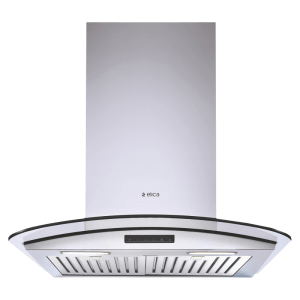 elica GLACE TF TRIM ETB PLUS LTW 60 T4V 60cm 1220m3/hr Ducted Wall Mounted Chimney with LED Lamp (Black)