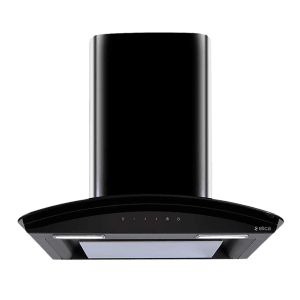 elica GLACE EDS 60 BK NERO T4V LED 60cm 1010m3/hr Ducted Wall Mounted Chimney with Touch Control Panel (Black)