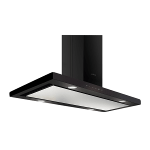 elica SPOT H4 ISLAND EDS PLUS 90 NERO T4V LED 90cm 1220m3/hr Ducted Ceiling Mounted Chimney with Touch Control (Black)