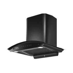 hindware Celesia 60cm 1350m3/hr Ducted Auto Clean Wall Mounted Chimney with Touch Control (Black)