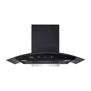 hindware Celesia 90cm 1350m3/hr Ducted Auto Clean Wall Mounted Chimney with Touch Control (Black)