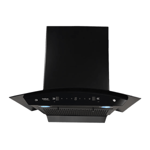 hindware Chromia 90cm 1200m3/hr Ducted Auto Clean Wall Mounted Chimney with Touch Control (Black)