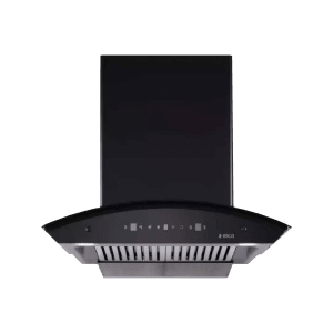 elica BFCG 600 HAC LTW MS NERO 60cm 1350m3/hr Ducted Auto Clean Wall Mounted Chimney with Touch Control Panel (Black)