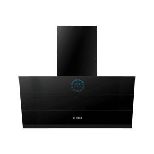 elica EFL 108 HAC LTW VMS 90 90cm 1350m3/hr Ducted Auto Clean Wall Mounted Chimney with Touch Control Panel (Black)