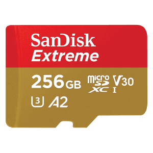 SanDisk Extreme MicroSDXC 256GB Class 3 190MB/s Memory Card