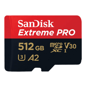 SanDisk Extreme Pro MicroSDXC 512GB Class 3 200MB/s Memory Card