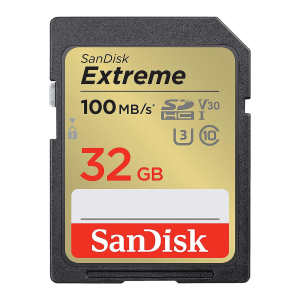 SanDisk Extreme SDHC 32GB Class 10 100MB/s Memory Card