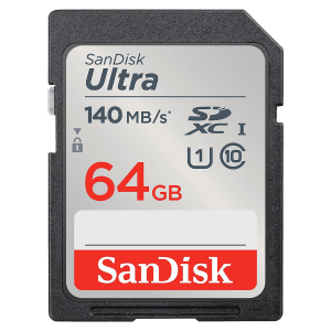 SanDisk Ultra SDXC 64GB Class 10 140MB/s Memory Card