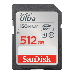 SanDisk Ultra SDXC 512GB Class 10 150MB/s Memory Card