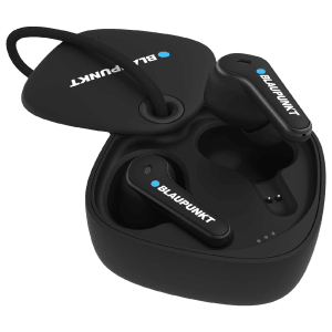 Blaupunkt BTW07 TWS Earbuds with Environmental Noise Cancellation (IPX5 Water Resistant, Fast Charging, Black)