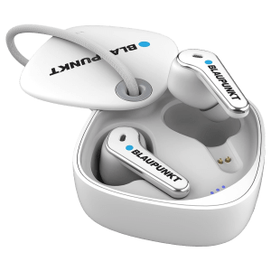 Blaupunkt BTW07 TWS Earbuds with Environmental Noise Cancellation (IPX5 Water Resistant, Fast Charging, White)