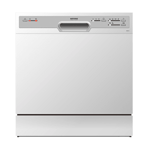 Kutchina KEN ECO 8 Place Settings Free Standing Dishwasher with Delay Function (White)