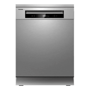 TOSHIBA 14 Place Settings Free Standing Dishwasher with Anti Bacterial Technology (Silver)