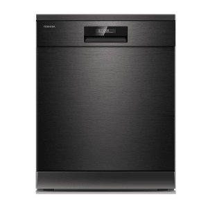 TOSHIBA 15 Place Settings Free Standing Dishwasher with Anti Bacterial Technology (Black)