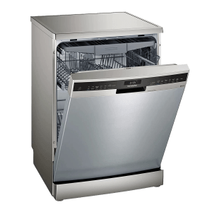 SIEMENS iQ500 14 Place Settings Free StandingSmart Dishwasher with Glass Protection Technology (Silver Inox)