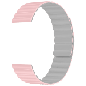 GRIPP Reverser Silicone Strap for Apple iWatch Series 7, Series 6, Series 5, Series 4, Series 3 (40mm / 41mm) (Soft and Comfortable, Pink and White)