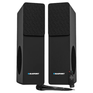 Blaupunkt TS120 120W Bluetooth Party Speaker with Mic (360 Degree Powerful Sound, 1.0 Channel, Black)